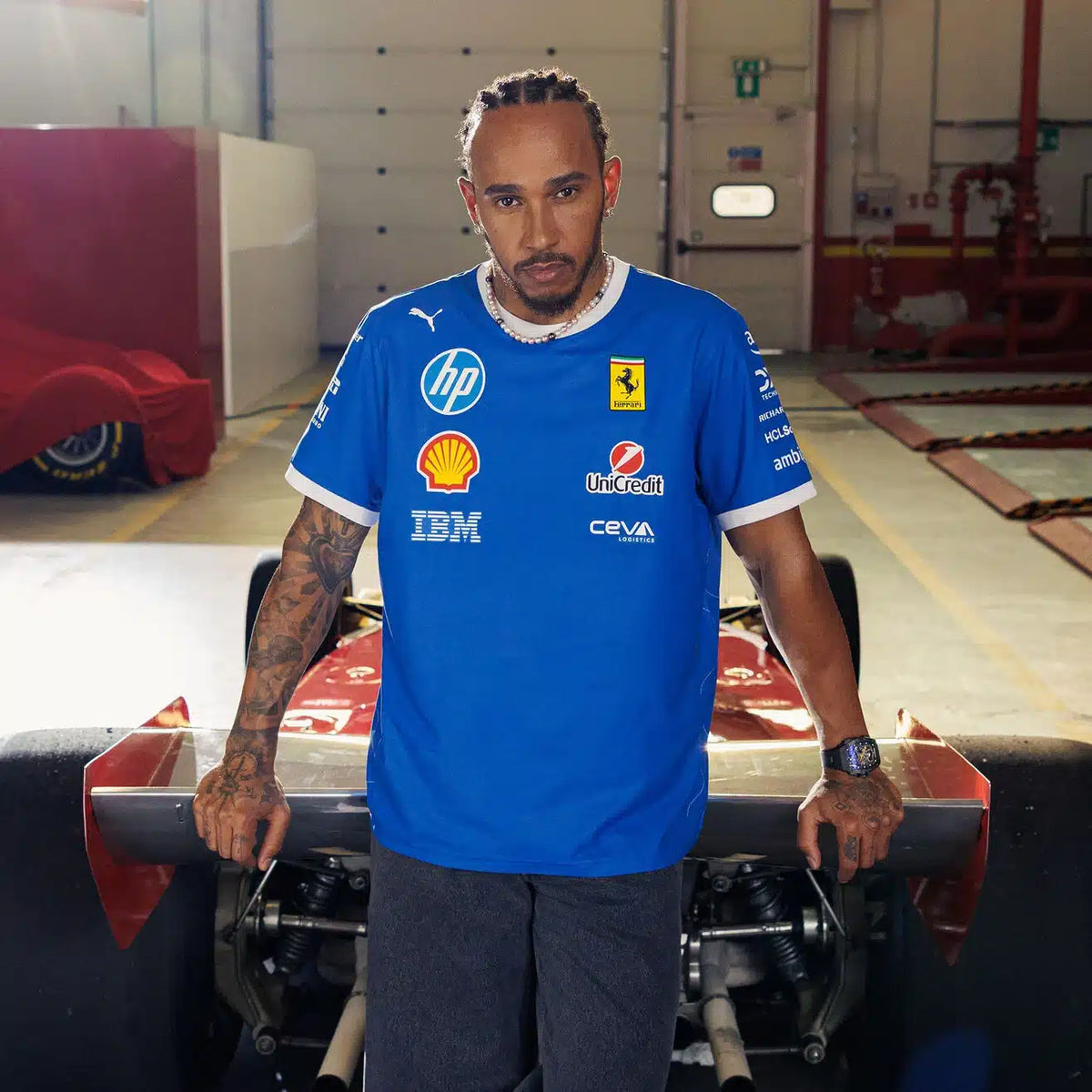 Scuderia Ferrari 2025 Monza Großer Preis von Italien Team-T-Shirt Sonderedition