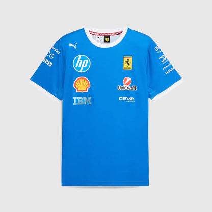 Scuderia Ferrari 2025 Monza Großer Preis von Italien Team-T-Shirt Sonderedition