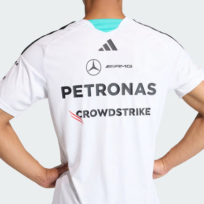 Team Driver T-Shirt Trikot 2026 Mercedes-AMG Petronas Formel 1 Team- Weiß