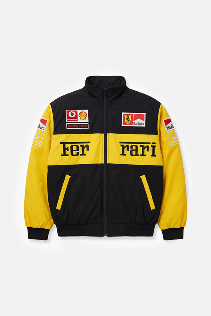 Ferrari F1 Vintage Rennjacke - Yellow Edition