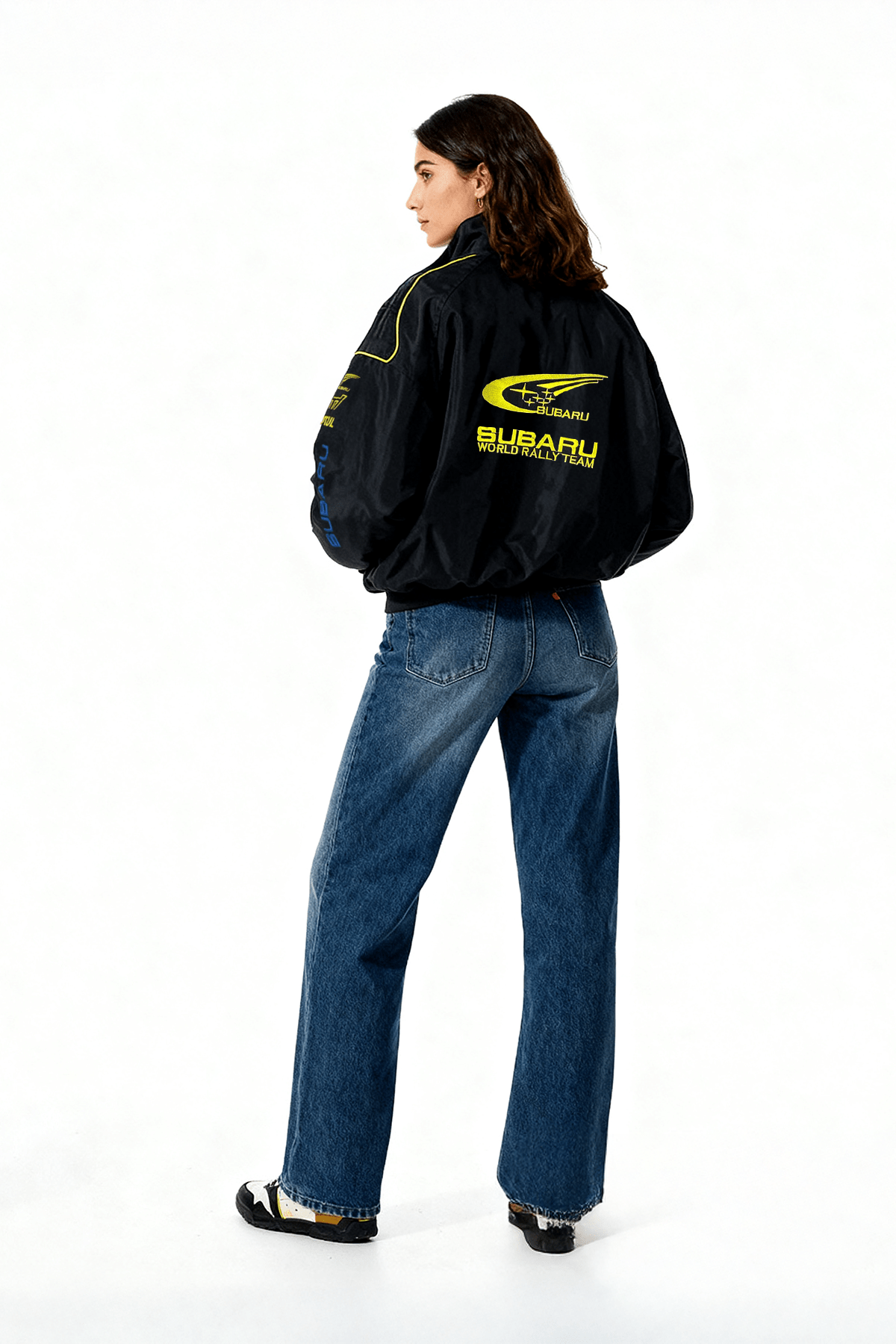 Subaru Rally Vintage Racing Jacket – Black Edition