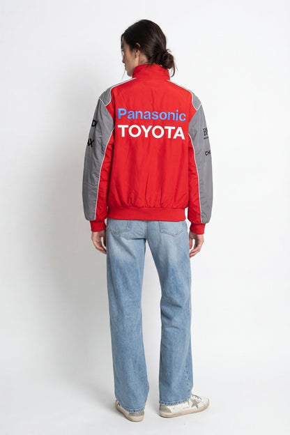 Toyota F1 Vintage Racing Jacket – Red&Grey Edition