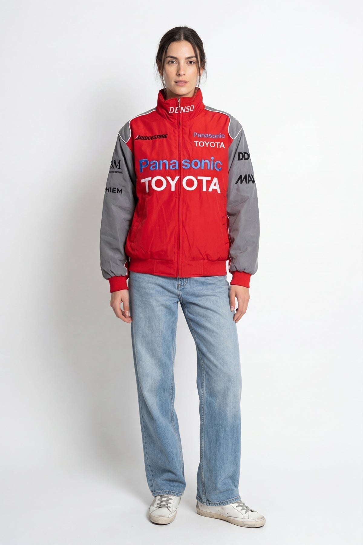 Toyota F1 Vintage Racing Jacket – Red&Grey Edition